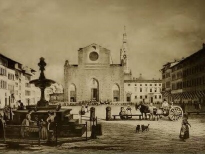Santa Croce in cartolina d'epoca