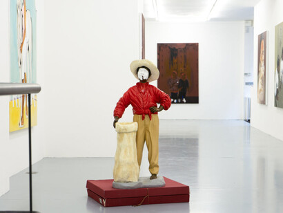 Lassana Sarre, L'enfant aux cerises, vue d'exposition. Avec l'aimable autorisation de la Galerie Polaris