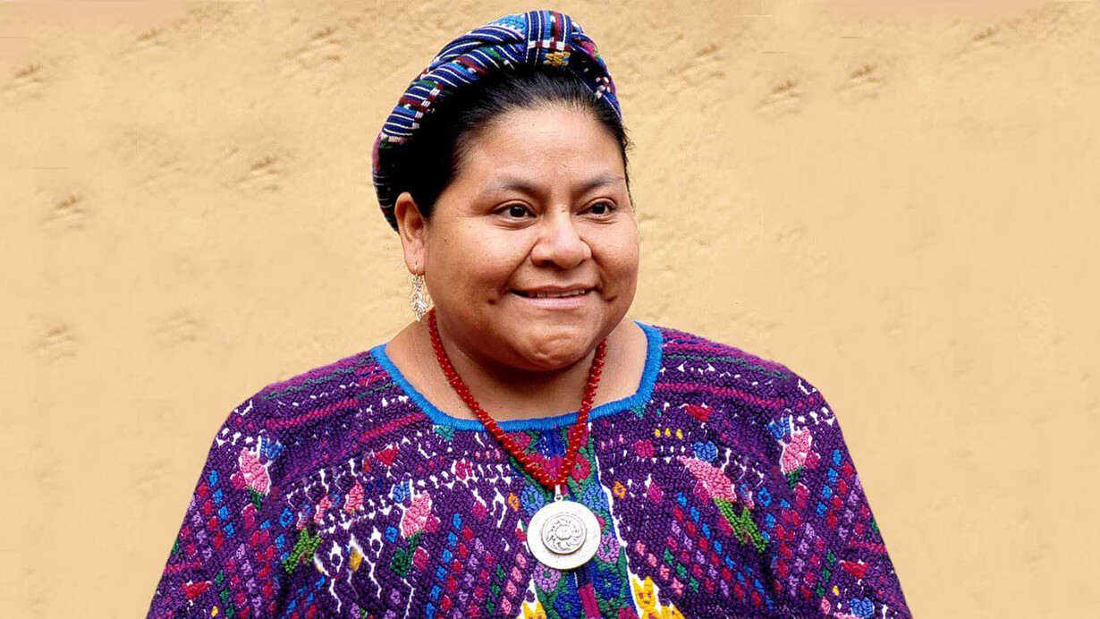 In 1992, Rigoberta was youngest person and first indigenous person to receive the Nobel Peace Prize