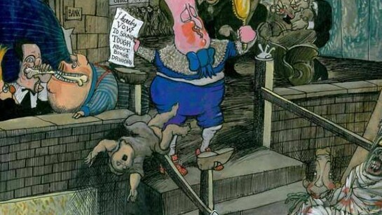 Priority Lane, 2012 © Martin Rowson