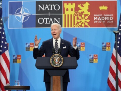 US President Joe Biden at NATO meeting