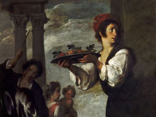 Bernardo Strozzi, Convito in casa di Simone, dettaglio