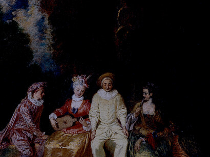 «Pierrot contento», Watteau