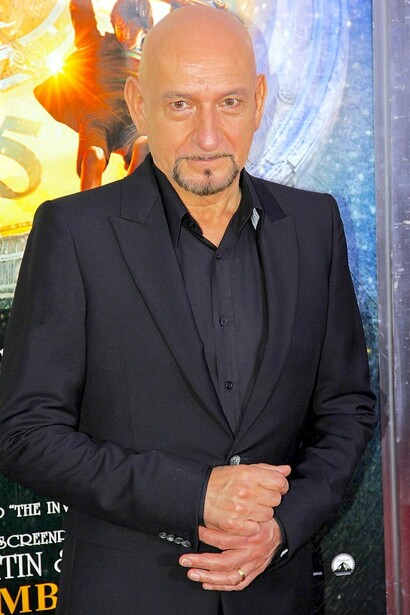 Ben Kingsley na estreia do filme Hugo, Nova York
