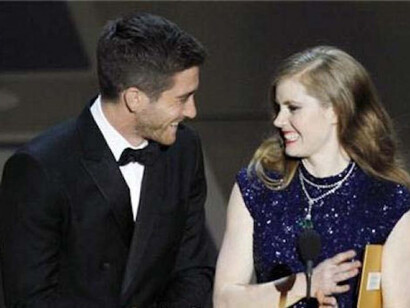 Jake Gillenhaal e Amy Adams durante la premiazione