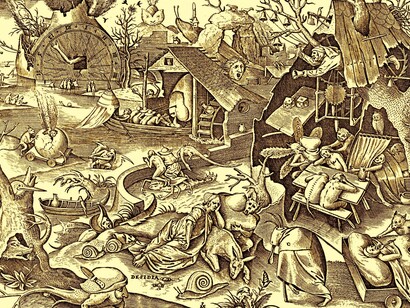 La Pereza como pecado capital representada por Pieter Brueghel (1525-1569)