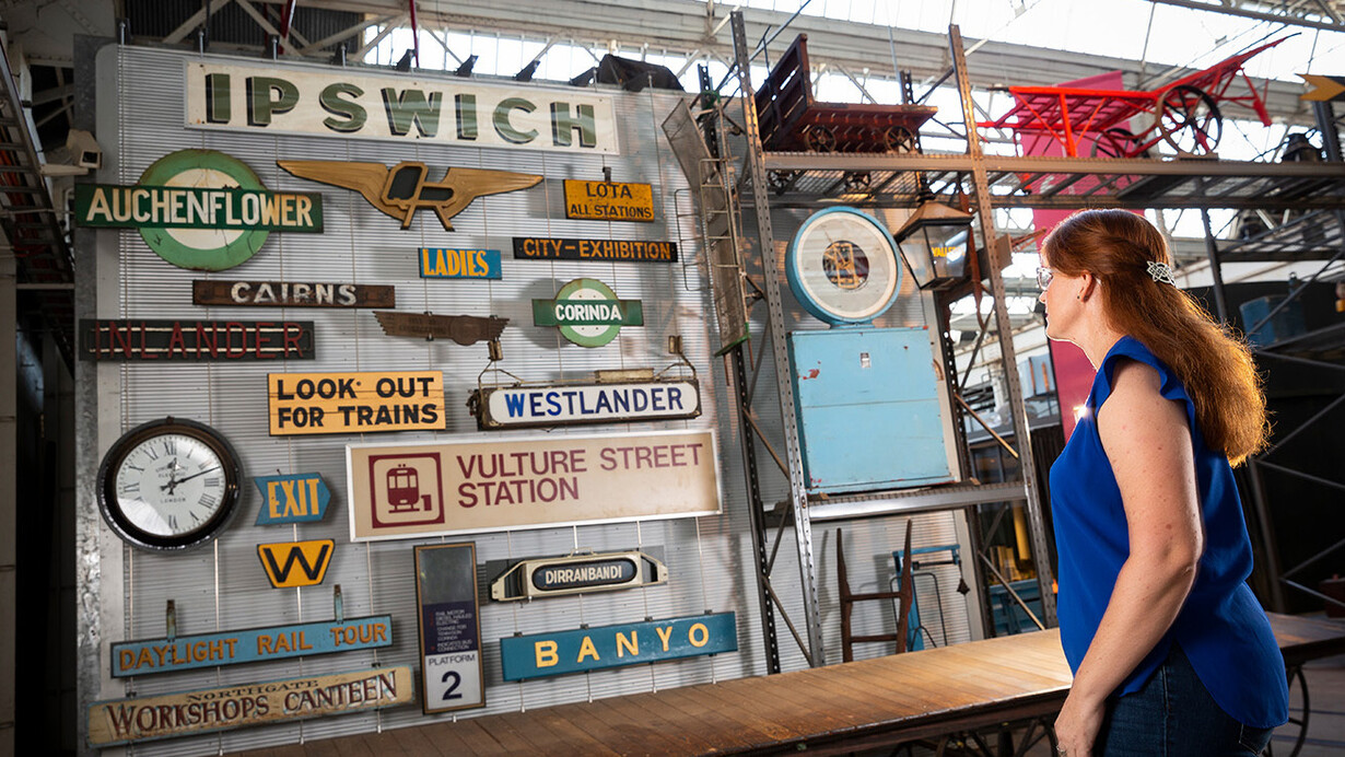 All aboard, exhibition view. Courtesy of Queensland Museum