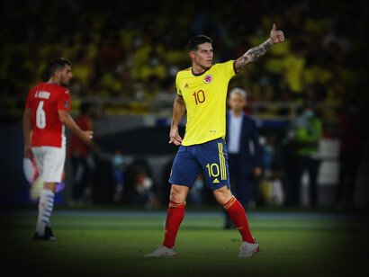 James Rodríguez, es un futbolista colombiano que juega como centrocampista y su equipo actual es el Olympiacos F. C. de la Superliga de Grecia. Es internacional con la selección de Colombia