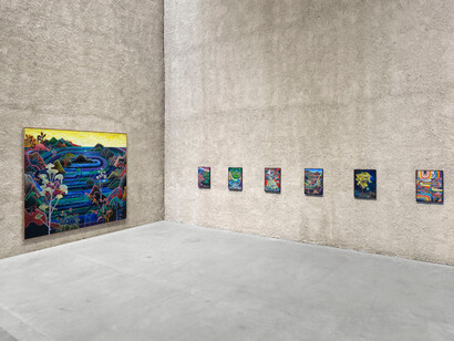 Christian Achenbach, Echotropia, exhibition view. Courtesy of König Galerie