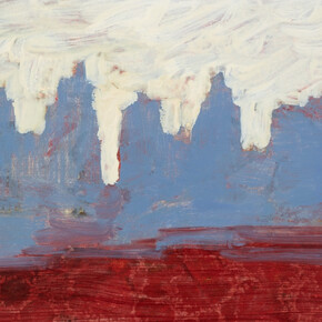 Tim Stoner, NYC, 2014, oil on paper on linen, 25.5 x 35.8 cm, 10 1/8 x 14 1/8 ins. © Tim Stoner. Courtesy Stuart Shave/Modern Art, London 