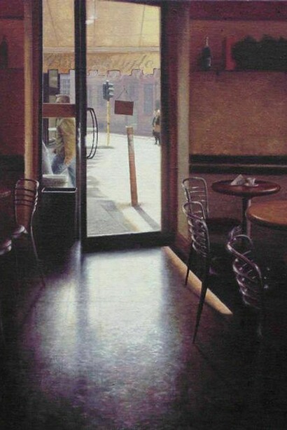 Mike Briscoe, Early Morning Milan, oil on linen, 35.5 x 25.5 cm
