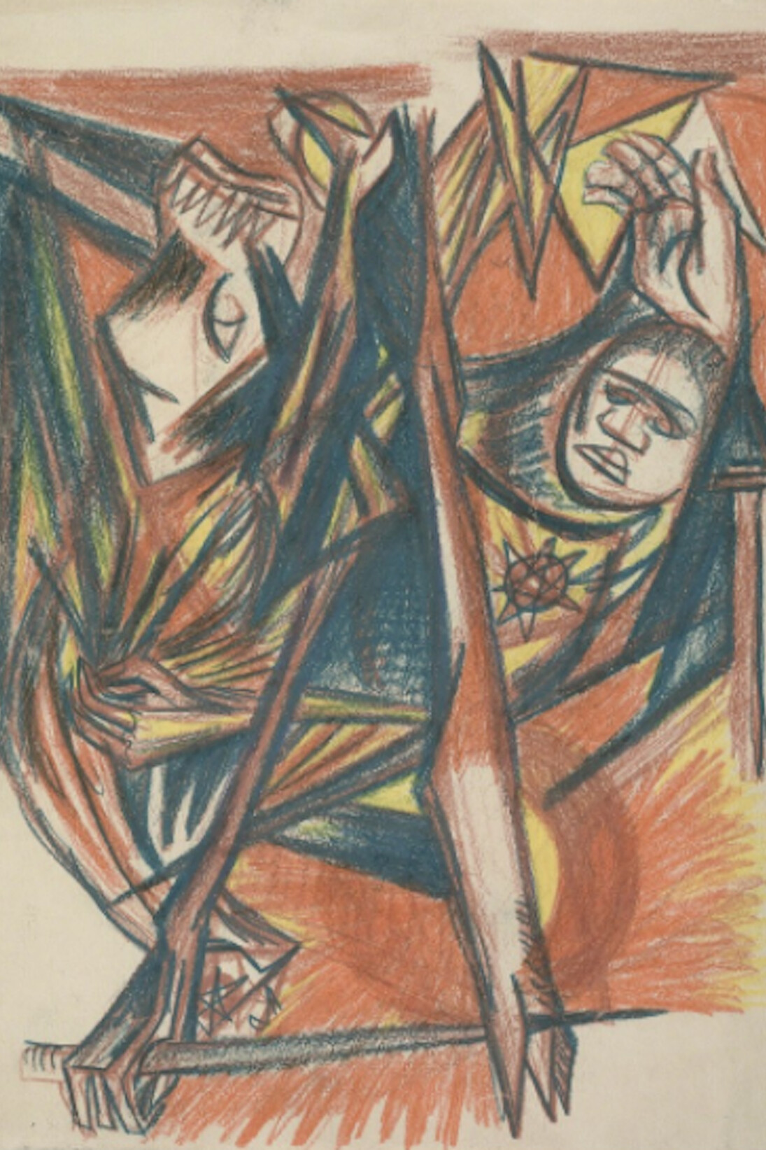 Jackson Pollock, Untitled (Psychoanalytic Drawing, Number 4), 1939-1940. Courtesy of Museum of Fine Arts, Boston