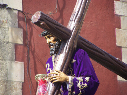 Semana Santa en León. Jesús Nazareno en la Procesión de la Pasión