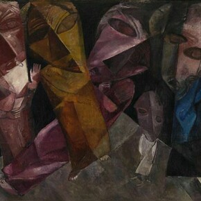 Lasar Segall (1891-1957), Eternal Wanderers, 1919, Oil on canvas, 54 3/8 x 72 ½ in. (138 x 184 cm), Lasar Segall Museum, IBRAM/Ministry of Culture. Photo: Jorge Bastos