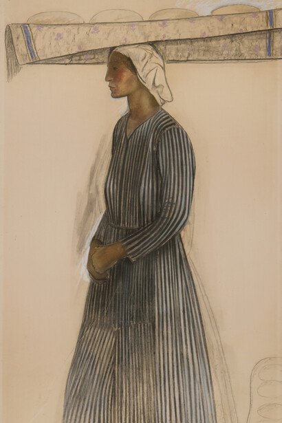 Pietro Gaudenzi, Donna con asse sul capo e pani