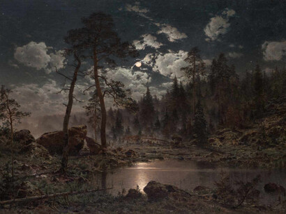Three views on the landscape, artwork in exhibition. Courtesy of Turku Art Museum