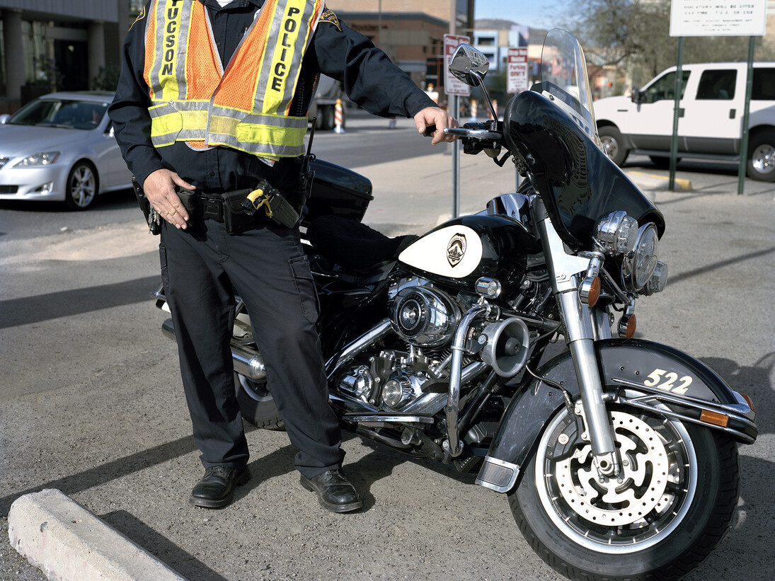 Justine Kurland, Traffic Enforcement Division, 2013, Inkjet print, 16 by 20 in. 40.6 by 50.8 cm, Edition 6. Courtesy of the artist and Mitchell-Innes & Nash, NY.