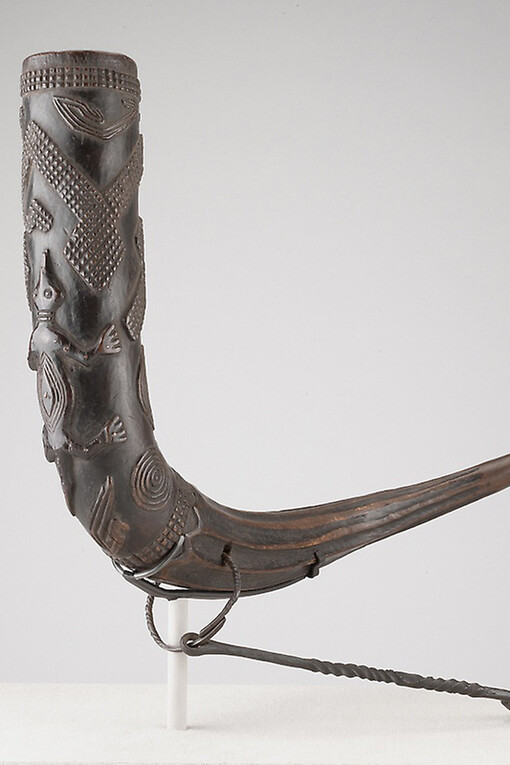 Abogunde of Ede (active late 19th century)
Yoruba, Ede, Oyo region, Nigeria, Female Figure with Offering Bowl, Late 19th century