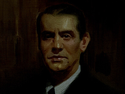 Retrato de Federico García Lorca (detalle), de Alejandro Cabeza 