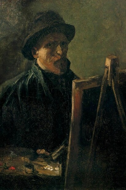 Vincent van Gogh: Selbstporträt vor Staffelei. 1886. Amsterdam  
