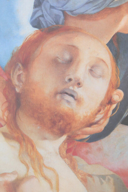 Il Trasporto di Cristo di Pontormo, Cristo morto 