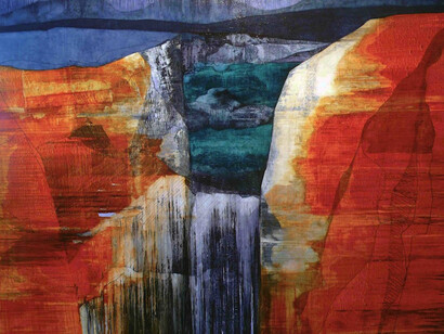 Zoe Benbow, Western Sea, Oil on canvas, 183 x 244 cm