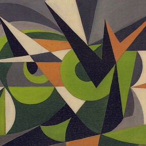 Balla, Forze di paesaggio + polvere, 1918. Per gentile concessione di CSArt - Comunicazione per l'Arte