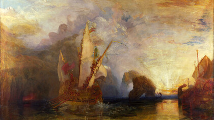William Turner, Ulisse schernisce Polifemo, olio su tela, 1829,  National Gallery, Londra, Inghilterra