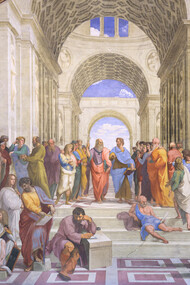 "The School of Athens," by Raffaello Sanzio da Urbino (between 1509 and 1511). Power and leadership were always relevant discussion topics, inspiring many great thinkers throughout history