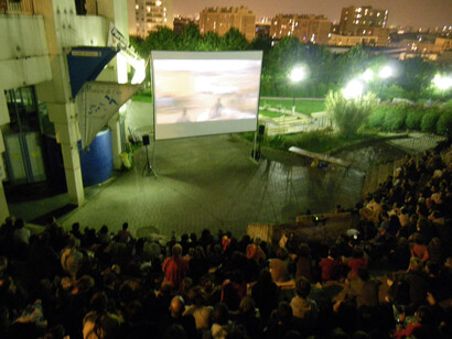 Projection en plein air, 20ème arrondissement, Courtesy Belleville en Vue(s)