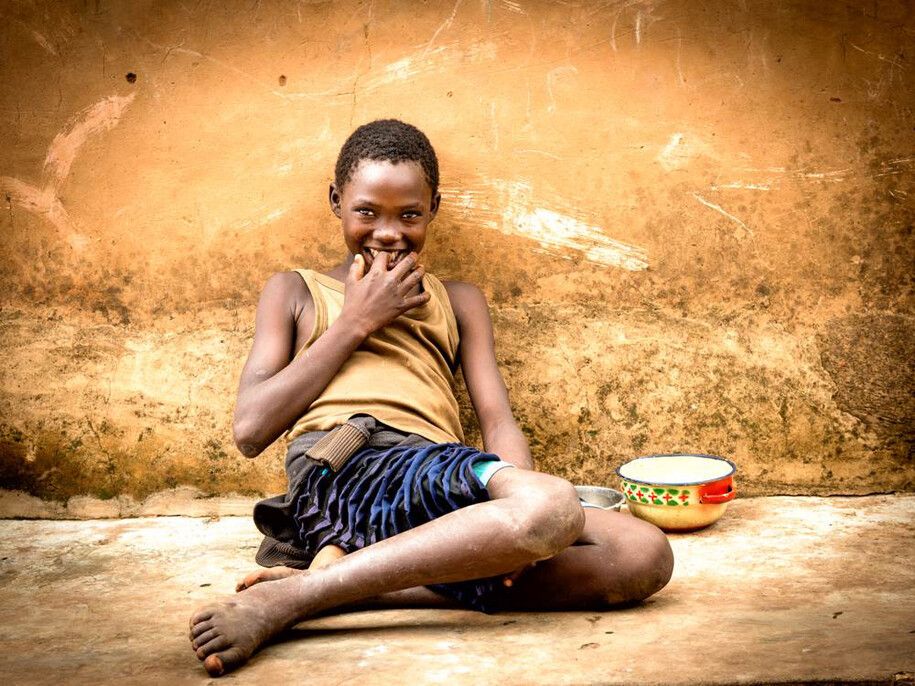 Laurent Moreau, Child of Benin, Photographic Print on Dibond, 23.5" x 31.5"