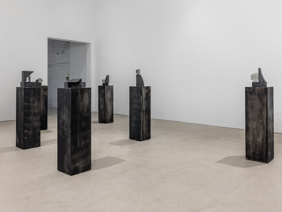 Torkwase Dyson, Of line and memory, exhibition view. Courtesy of Gray Gallery