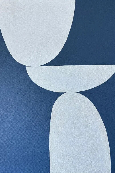 Erica Hauser, Meditation deep blue II (detail), 2026. Courtesy of Robin Rice Gallery