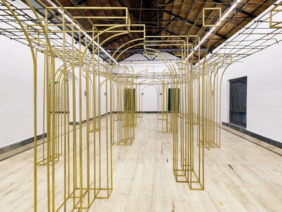 Rathin Barman, The cage broke, and I found the horizon, exhibition view. Courtesy of Experimenter 