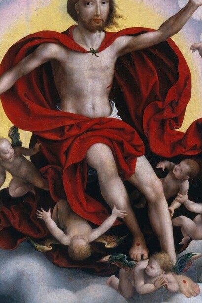 "El juicio final", óleo sobre madera, Joos van Cleve, ca. 1525-1530