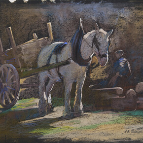 Adam Bruce Thomson, Old White Horse, pastel, 27 x 30.5 cm