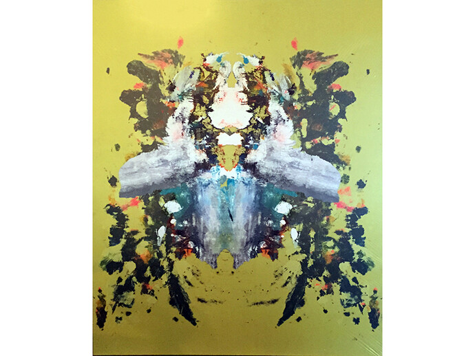 Melissa Dickenson, Incidental Contact, acrylic and polyethylene films, 72 x 60 inches