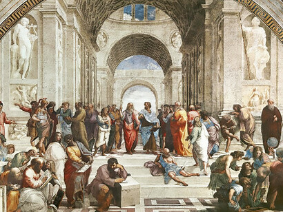 Raffaello, School of Athen, Rome, Vatican, Stanza della Segnatura, 1509