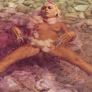 Katalin Ladik, Tengerfestés. Painting the sea, 1982. Courtesy of Moderna Museet