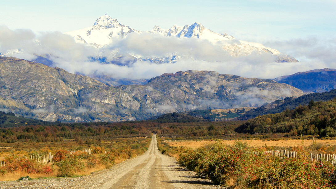 Vista de la Carretera Austral, en la región de Los Lagos (Chile)