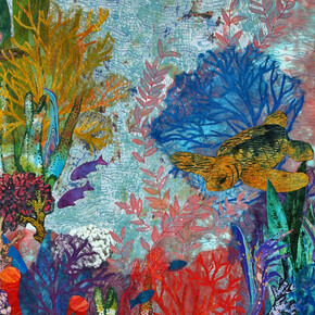 Tactile terrain, artwork in exhibition. Courtesy of Jackson Junge Gallery