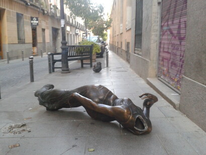 Actos vandálicos en el barrio de Malasaña, Madrid