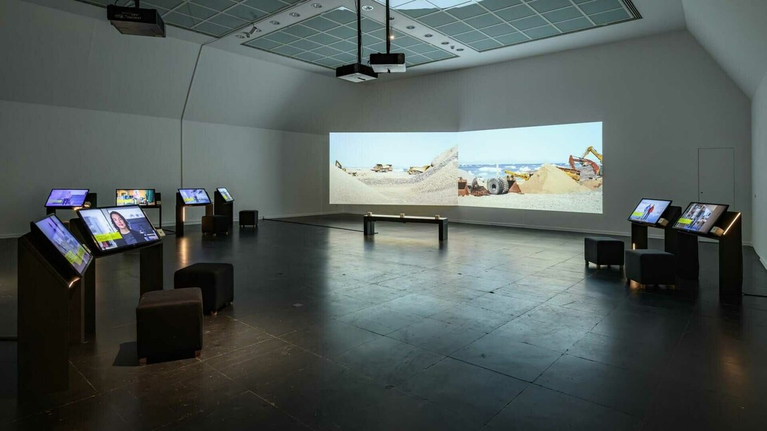 Greenland – Not for sale – Kalaallit Nunaat forever, exhibition view. Courtesy of Frankfurter Kunstverein