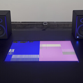 Installation view, Sam Falls, Galleria Franco Noero - in residence, 2015, Photo Sebastiano Pellion di Persano 