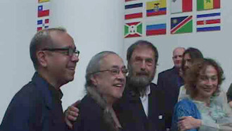 49ma Esposizione Internazionale d'Arte, La Biennale di Venezia, in foto: Antonio Arévalo, Marilys Downey, Harold Zseemann e Patricia Rivadeneira