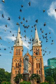 Catedtral de Notre Dame en la ciudad de Ho Chi Minh, Vietnam