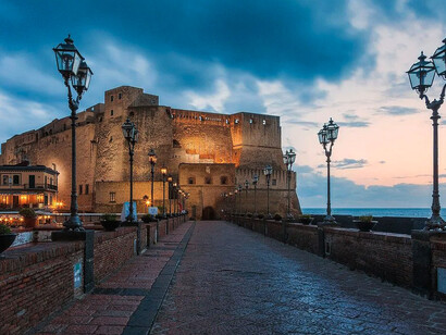 Castel dell'Ovo a Napoli, Italia 