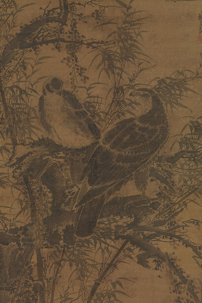 Two hawks in a thicket
mid- 15th century
Lin Liang Chinese