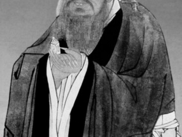Retrato tradicional del filósofo chino Confucio, pintado a mediados del siglo dieciséis, reflejando su profunda sabiduría e impacto histórico