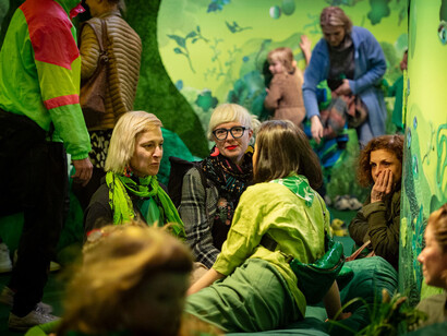 Spectrum of light. Exposure to colour. Green, exhibition view. Courtesy of Wroclaw Contemporary Museum